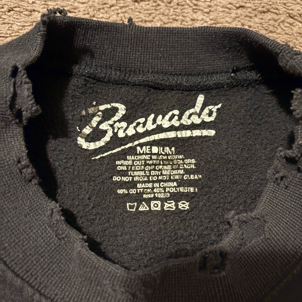 Bravado Metallica Black Graphic Crewneck Sweater - Picture 3 of 4